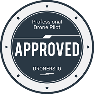 Droners.io professional drone pilot badge